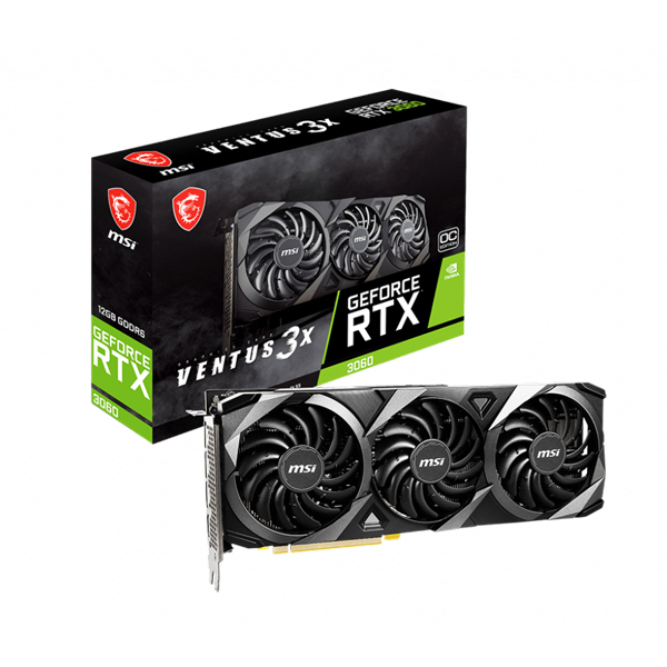 MSI RTX 3060 Ventus 3X OC LHR | 12GB GDDR6 Gaming Graphics Card